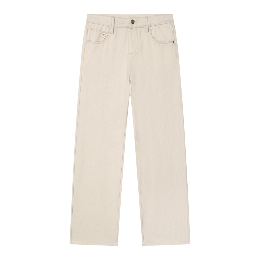 Vintage Wash Straight Jeans