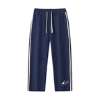 Contrast Side-Stripe Straight-Leg  Pants