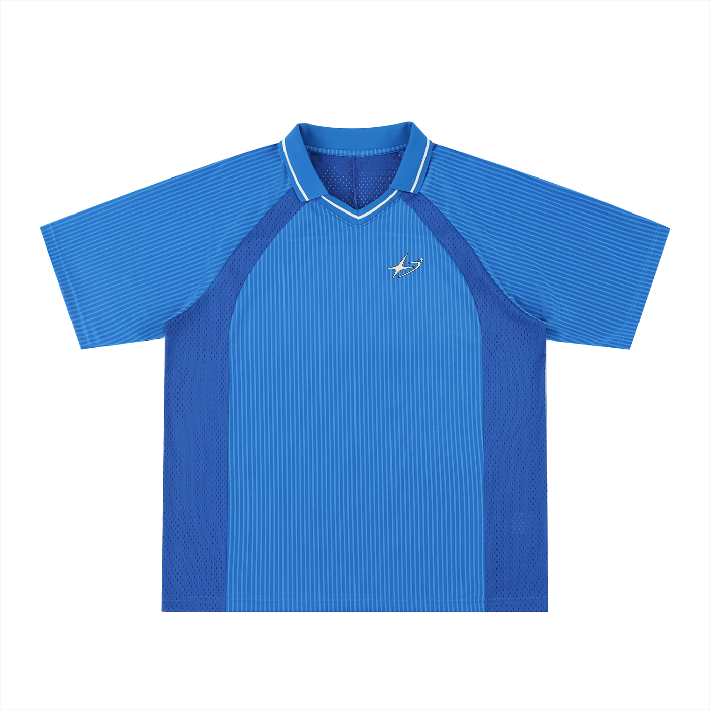 Striped V-Neck Soccer Jersey