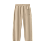 Contrast Side-Stripe Straight-Leg  Pants
