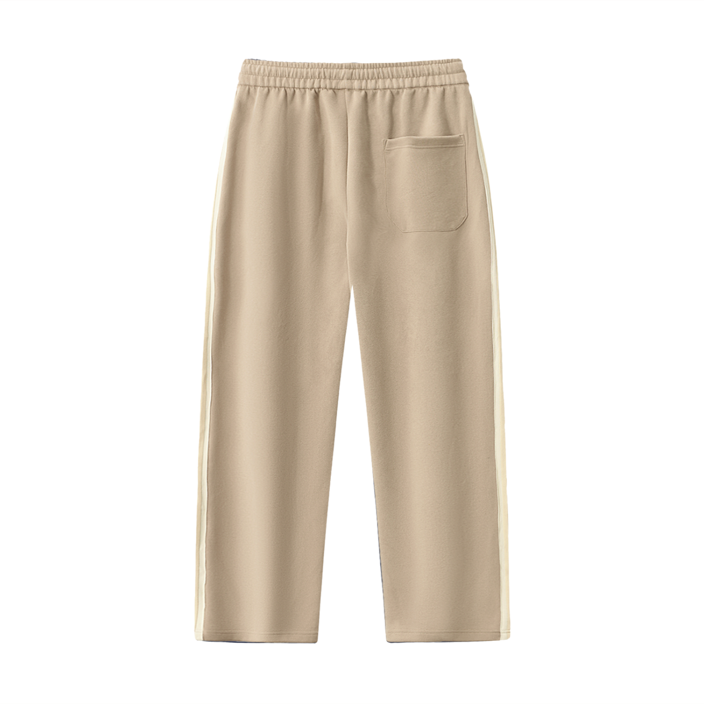 Contrast Side-Stripe Straight-Leg  Pants