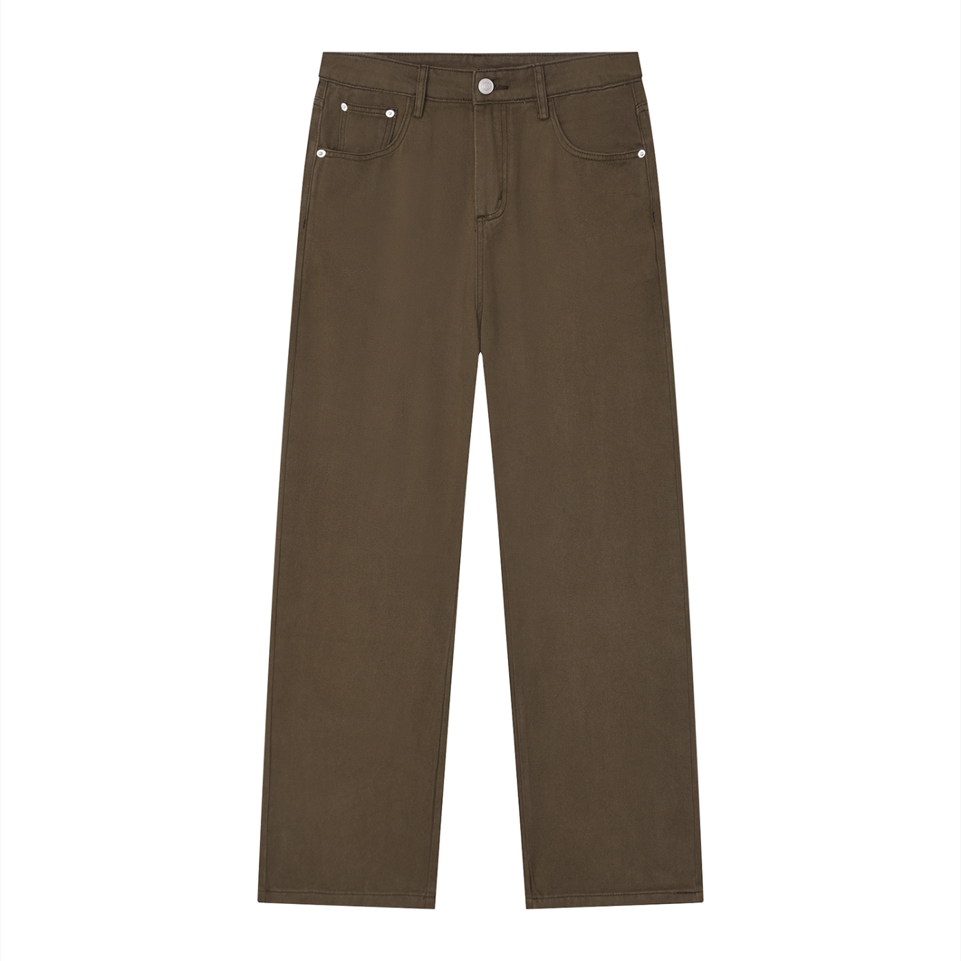 Vintage Wash Straight Jeans