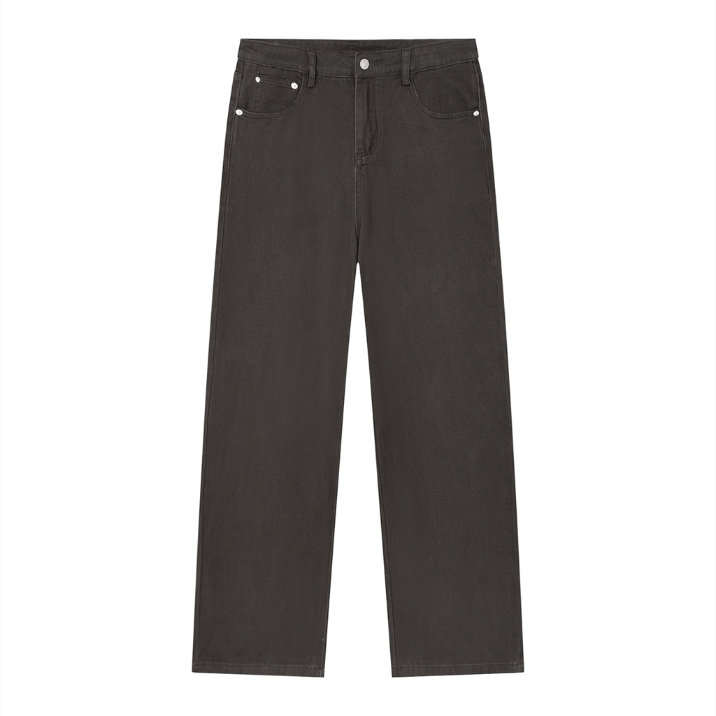 Vintage Wash Straight Jeans