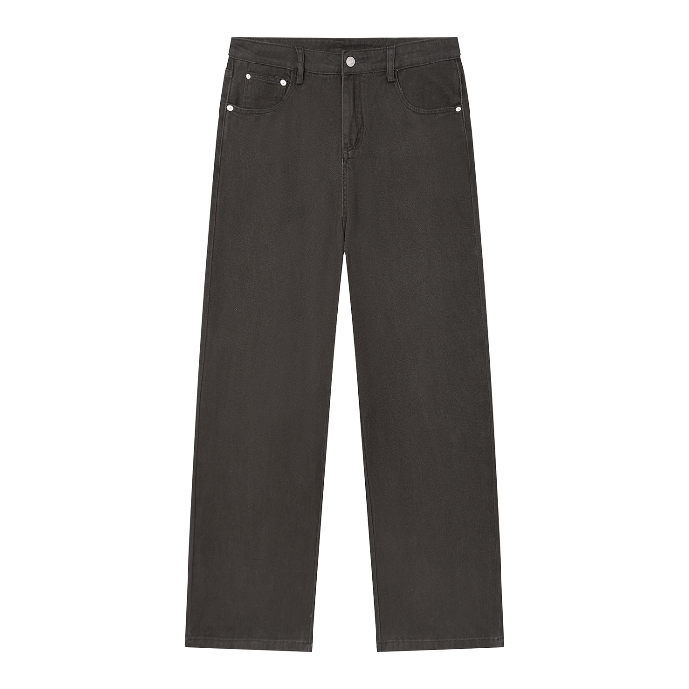 Vintage Wash Straight Jeans