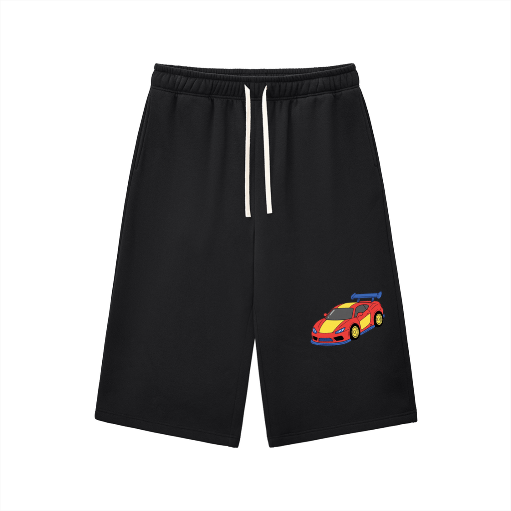 Relaxed Drawstring Three-quarter Sweatpants