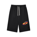 Relaxed Drawstring Three-quarter Sweatpants