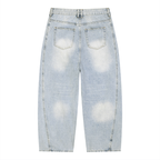 Vintage Wash Sunfade Barrel Leg Jeans