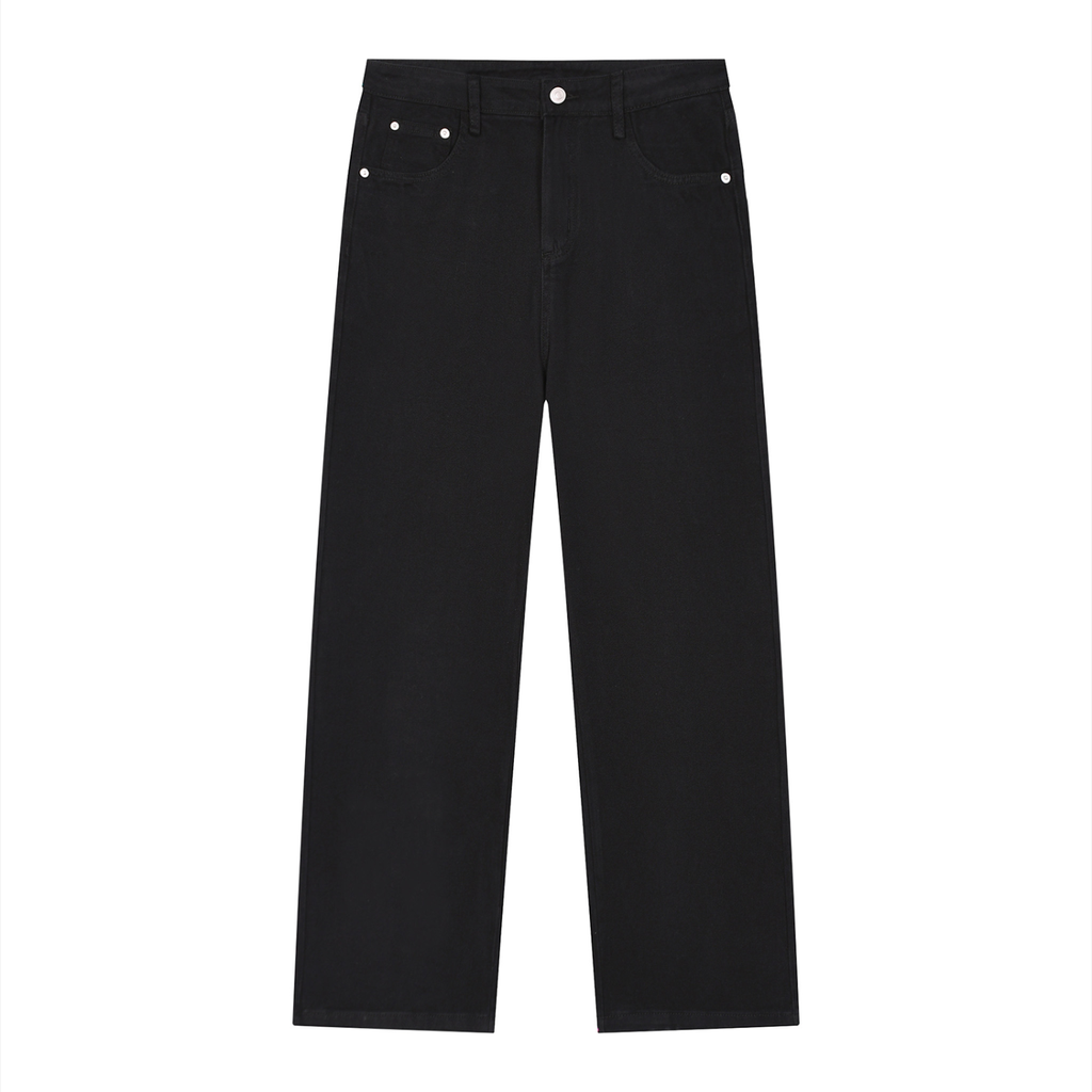 Vintage Wash Straight Jeans