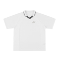 Striped V-Neck Soccer Jersey