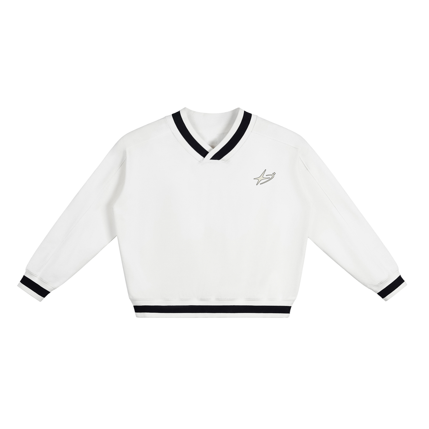 Striped Boxy Sweatshirt