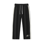 Contrast Side-Stripe Straight-Leg  Pants