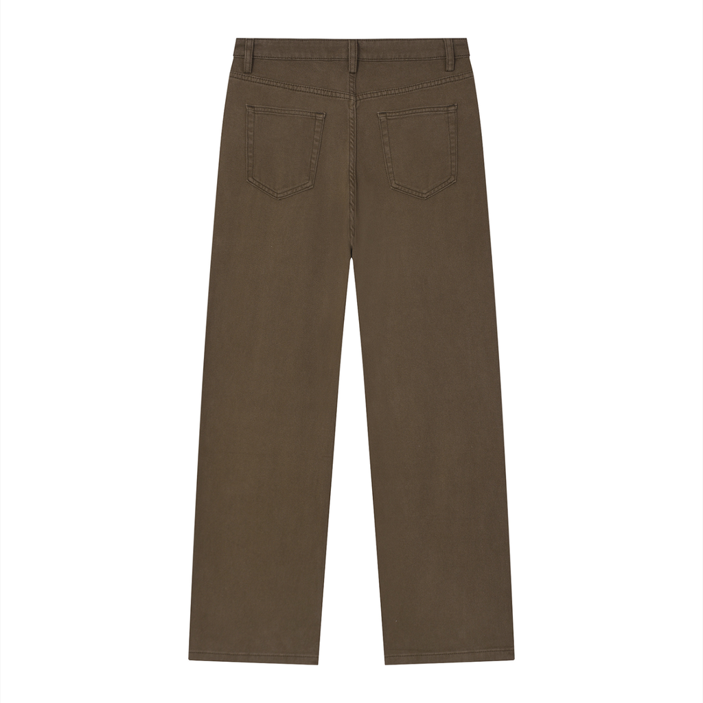 Vintage Wash Straight Jeans