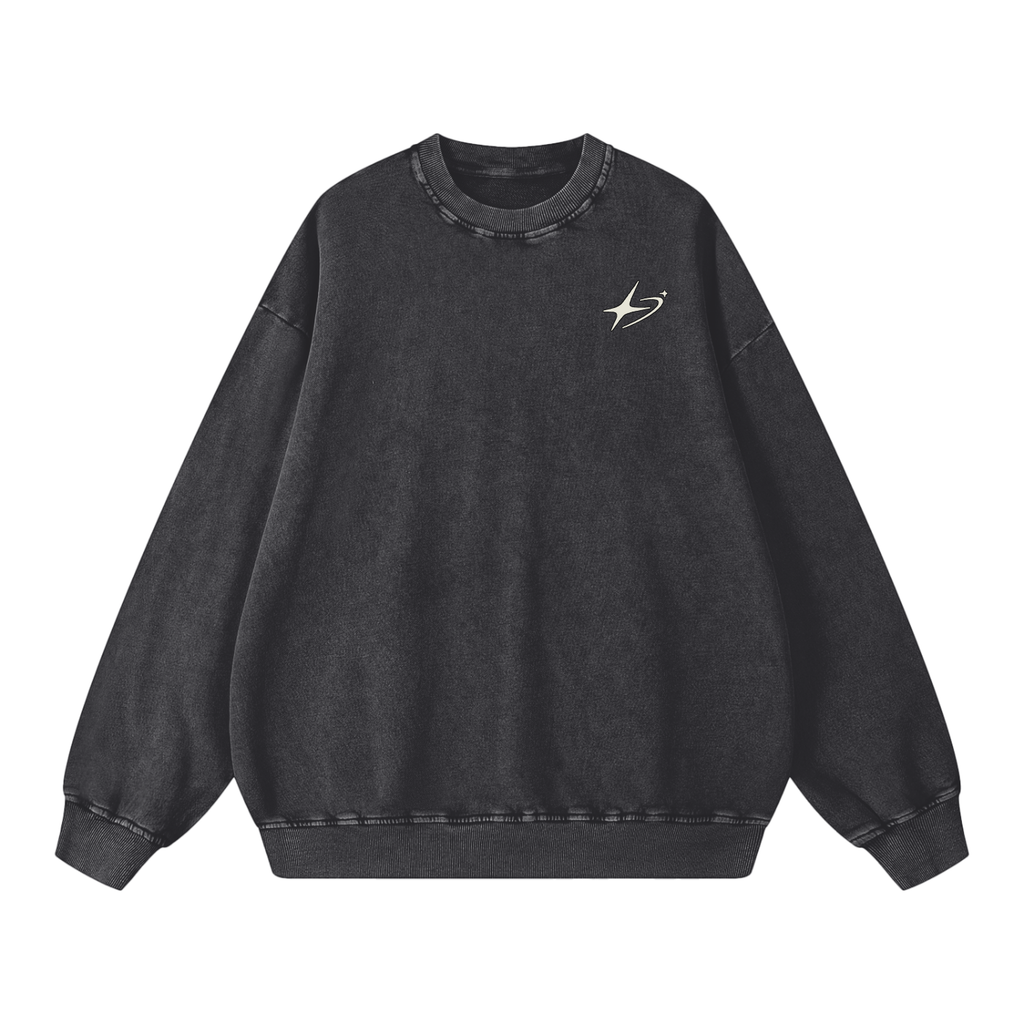 Snow Washed Oversized Sweatshirt