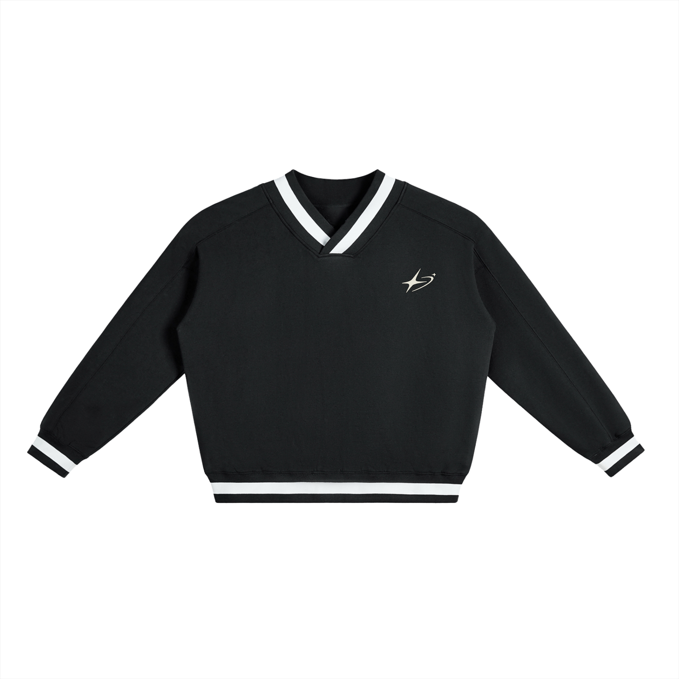 Striped Boxy Sweatshirt