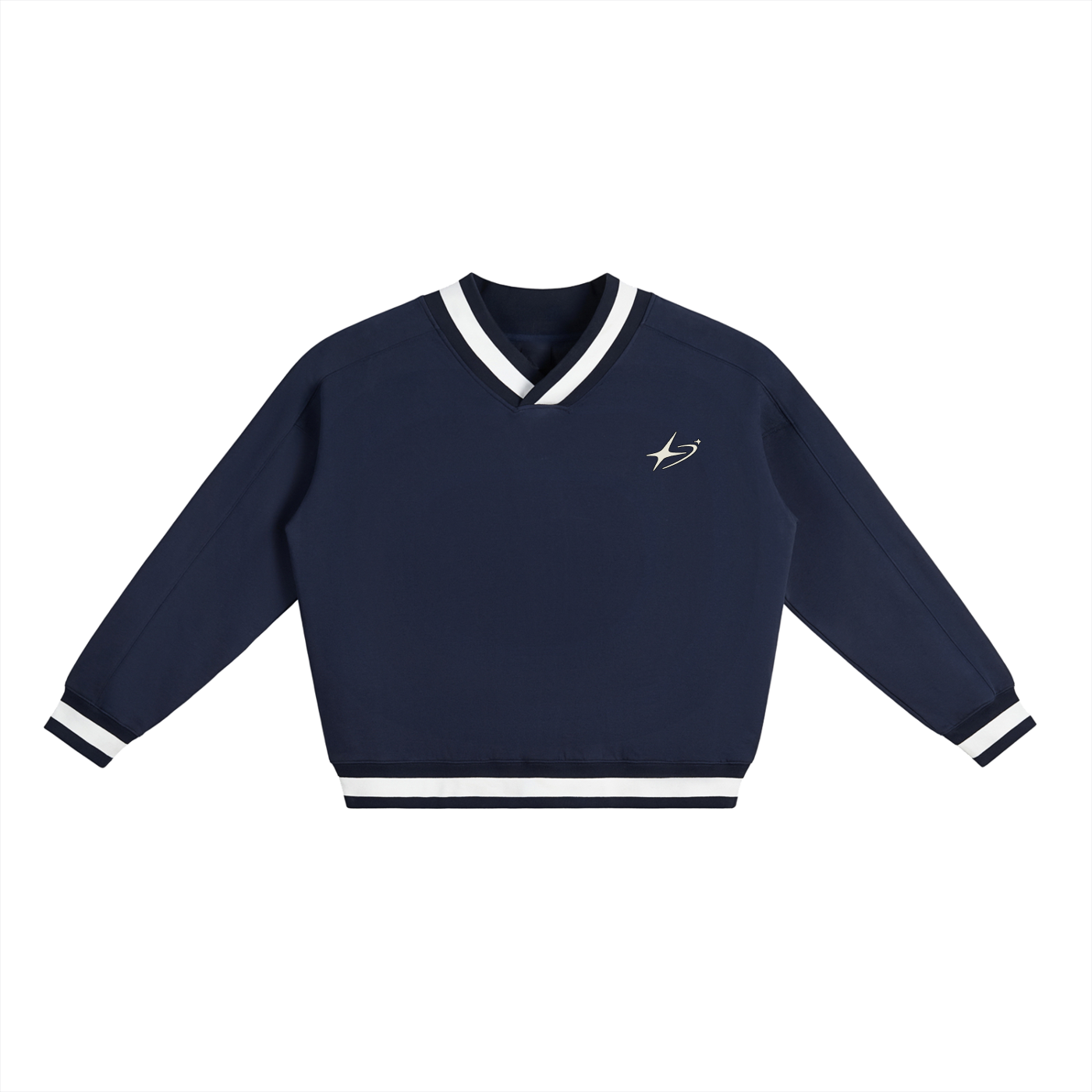 Striped Boxy Sweatshirt