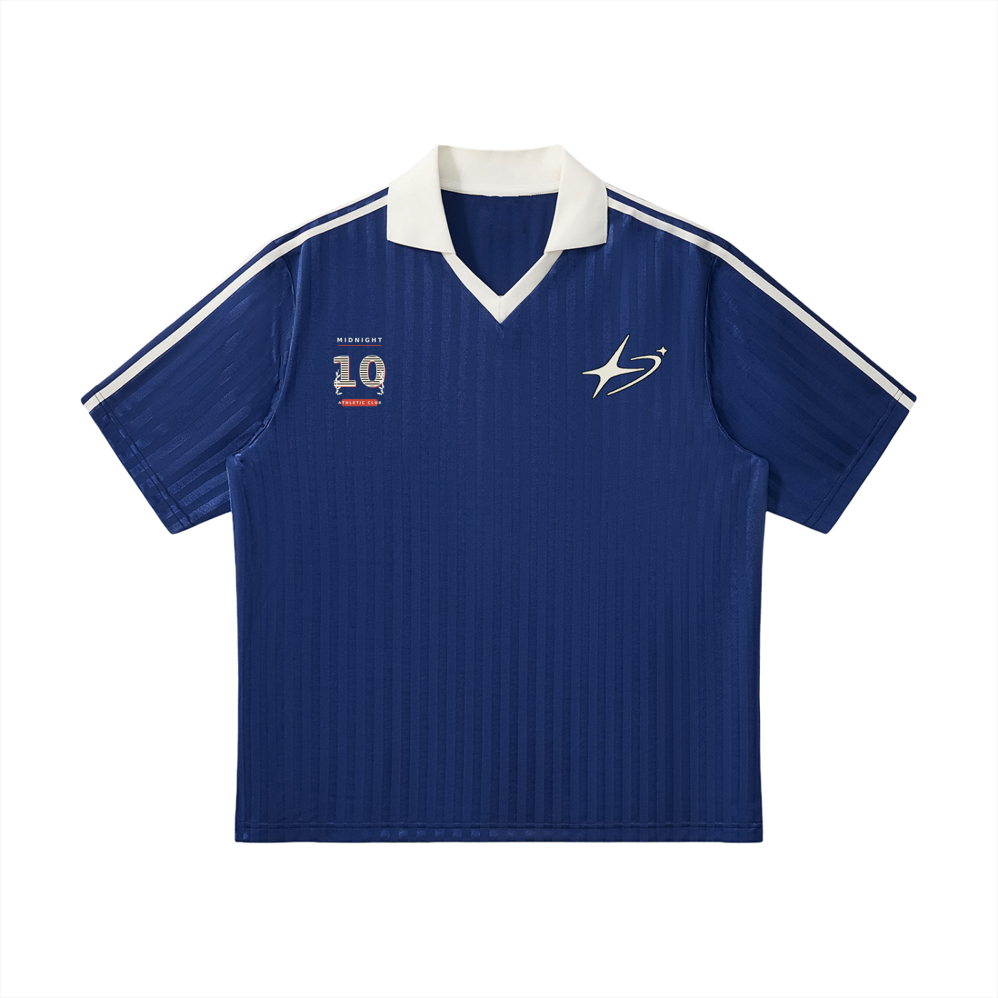 Midnight Ten Striped Soccer Jersey