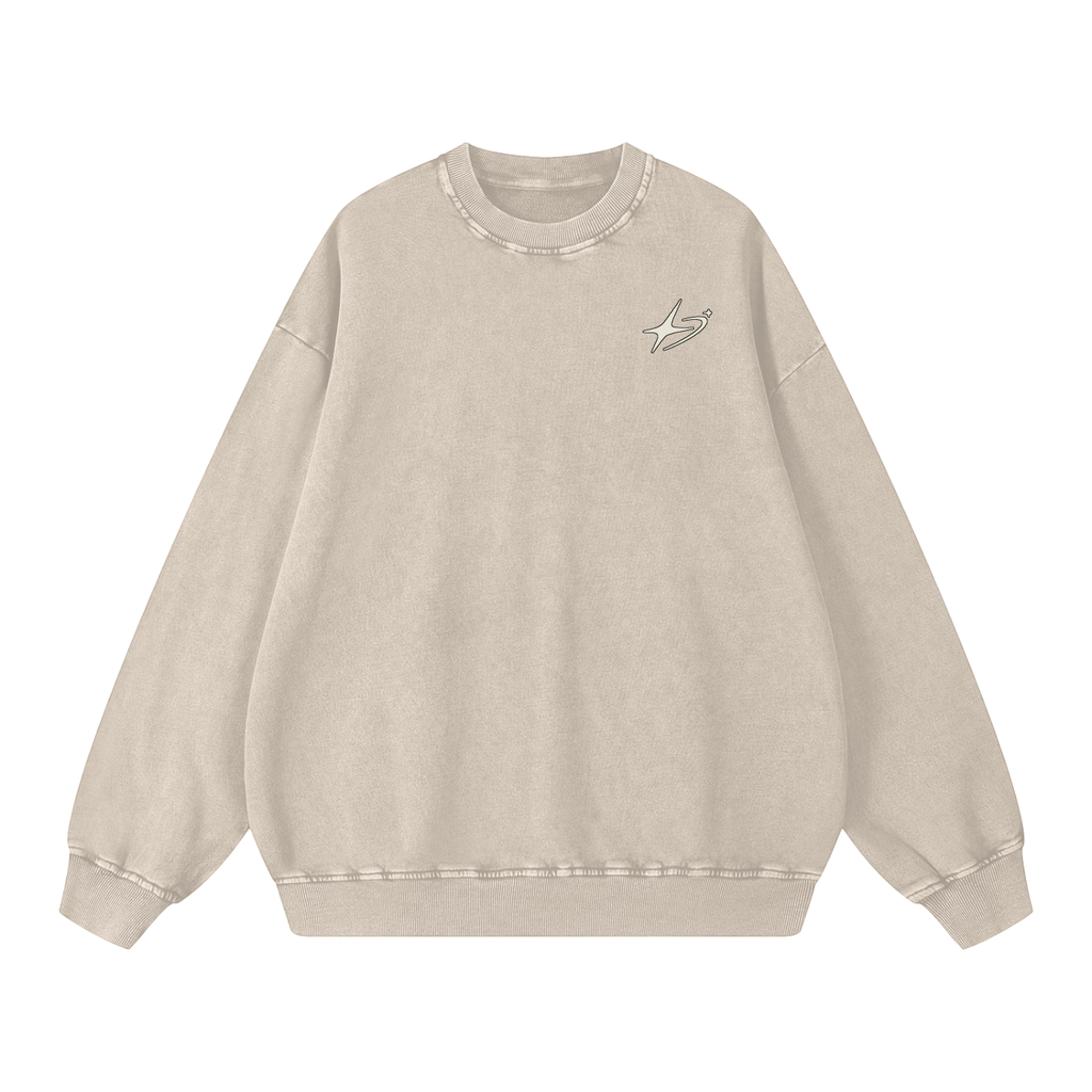 Snow Washed Oversized Sweatshirt